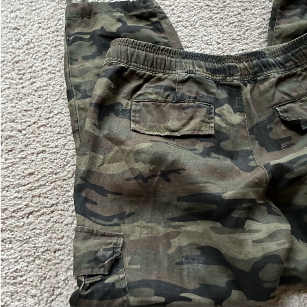 WAS $48 Sanctuary x Anthro linen camo cargo capris - Picture 10 of 15
